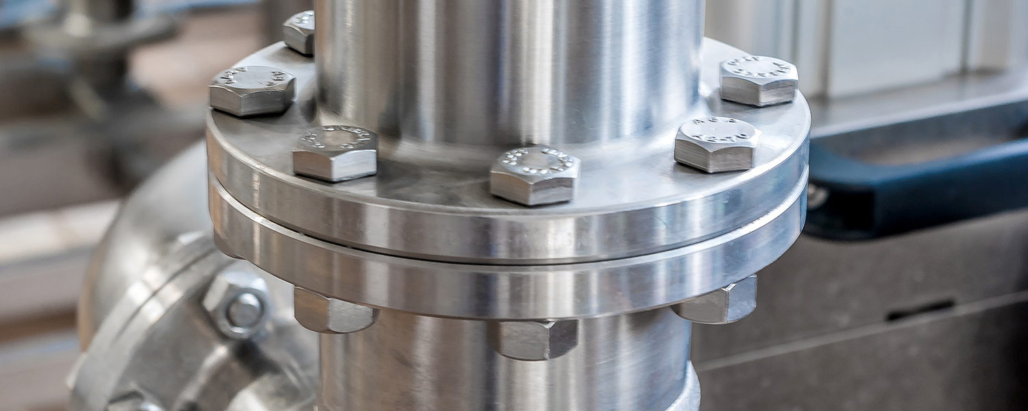 Bolts Connecting Stainless Steel Pipes