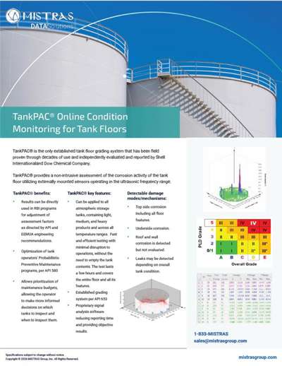 TankPAC® Online Condition Monitoring for Tank Floors