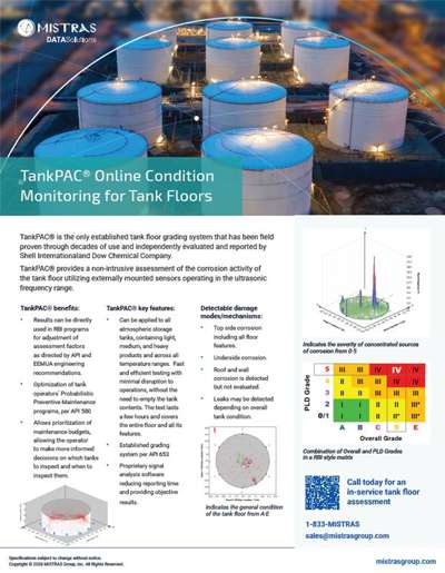 TankPAC® Online Condition Monitoring for Tank Floors