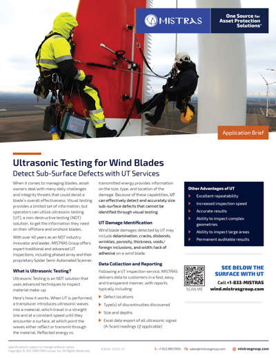 Ultrasonic Testing for Wind Blades