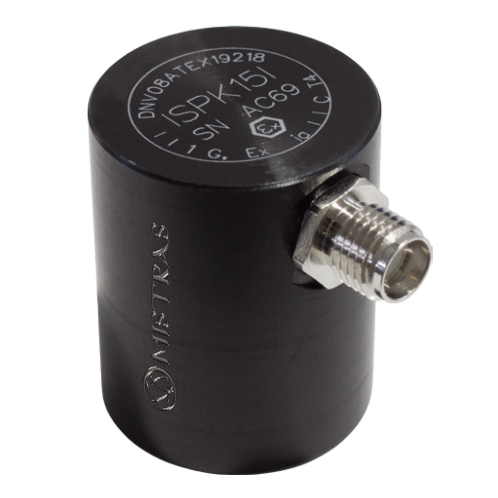 ISPK15I - 150 kHz Intrinsically Safe AE Sensor with Low-Power Integral Preamp