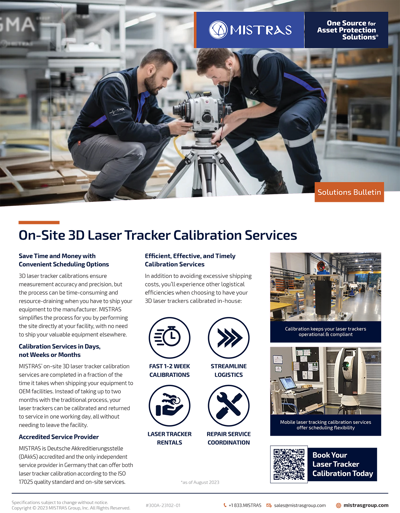 On-Site 3D Laser Tracker Calibration