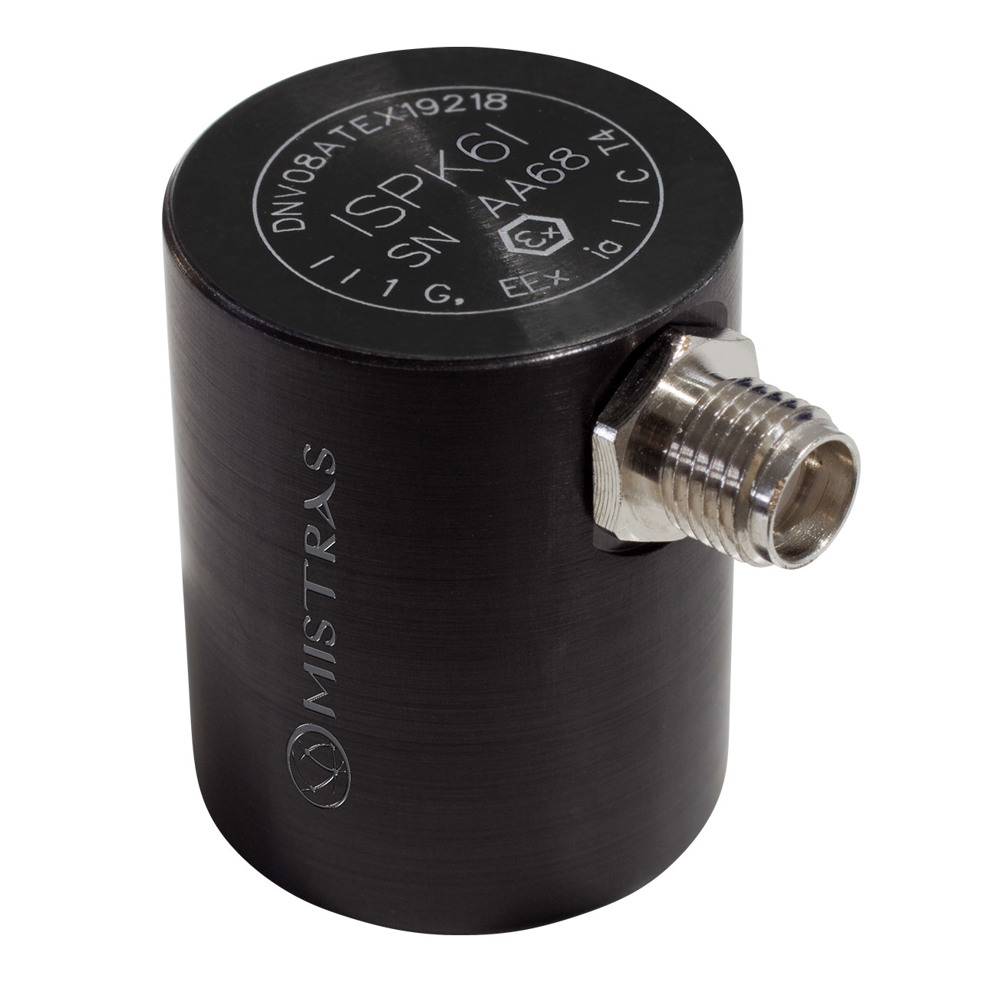 ISPK6I - 60 kHz Intrinsically Safe AE Sensor with Low-Power Integral Preamp
