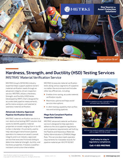 Hardness, Strength, and Ductility Testing Services