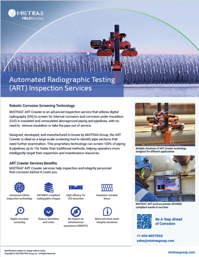 Automated Radiographic Testing (ART) Inspection Services